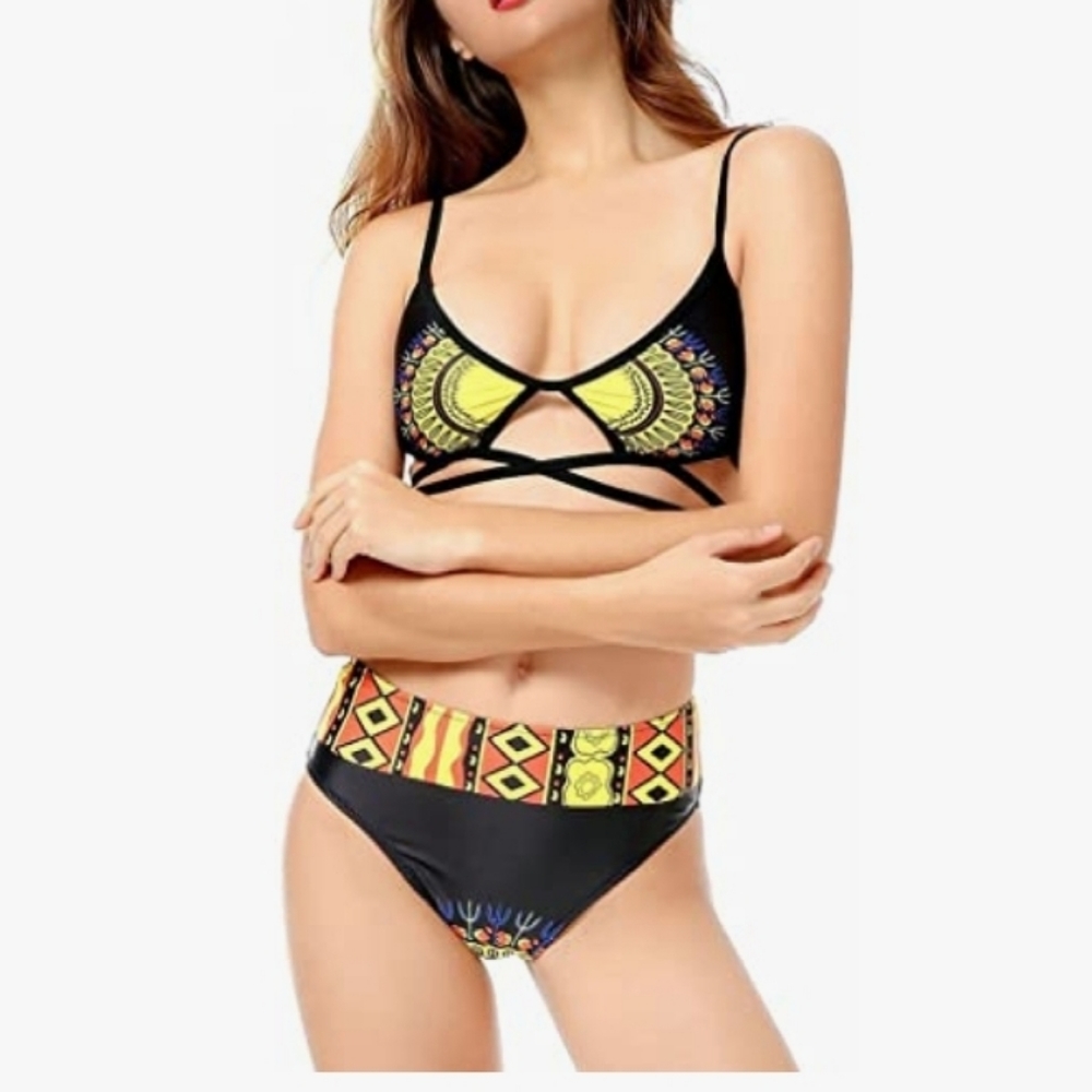 SSLR Cutout Bohemian Style Bikini